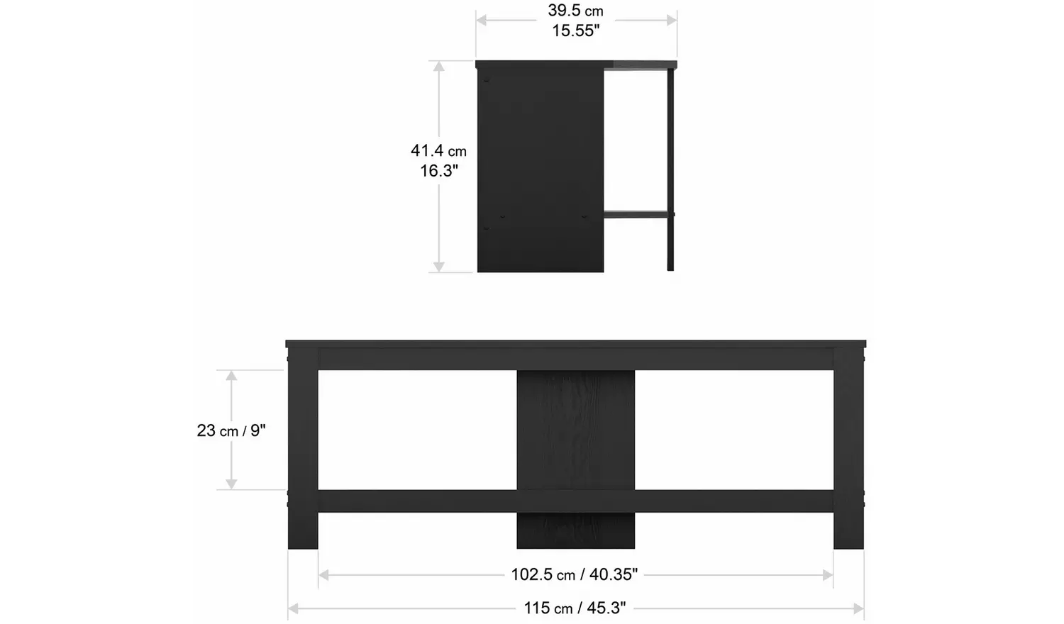 AVF Up to 55 Inch TV Stand - Black