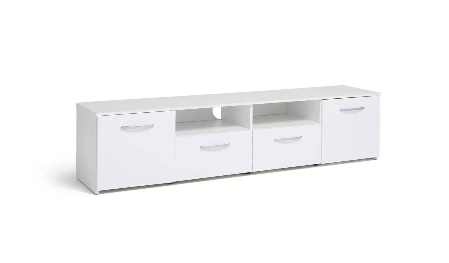 Argos Home Hayward 2 Door TV Unit - White Gloss