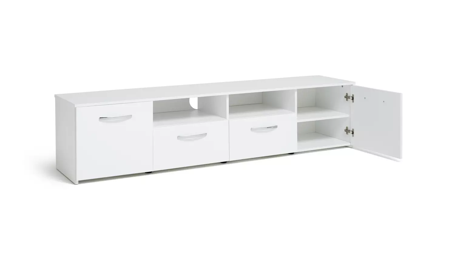 Argos Home Hayward 2 Door TV Unit - White Gloss