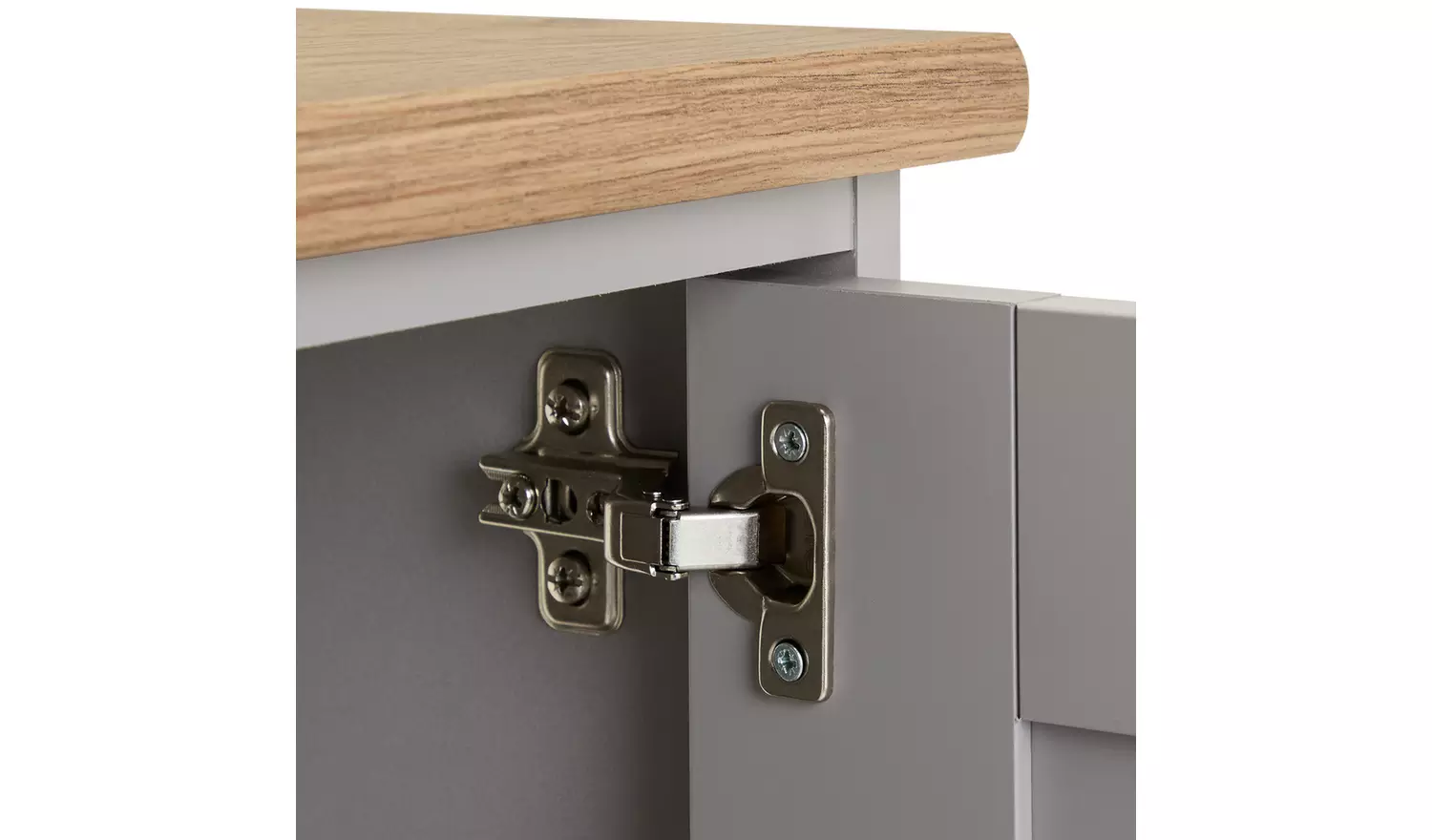 Argos Home Winchester 2 Door Corner TV Unit - Grey