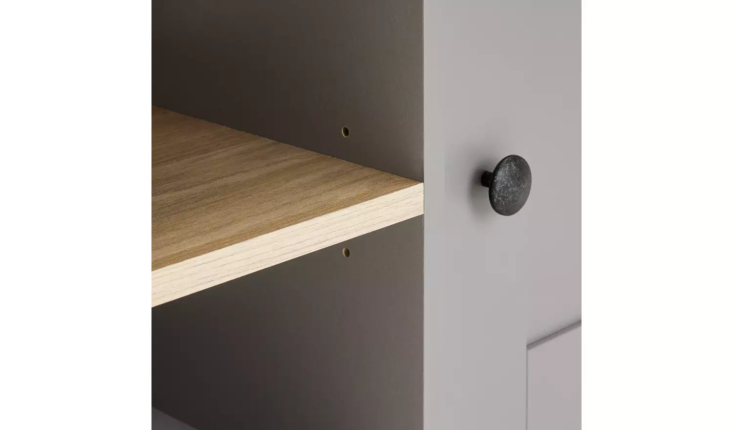 Argos Home Winchester 2 Door Corner TV Unit - Grey