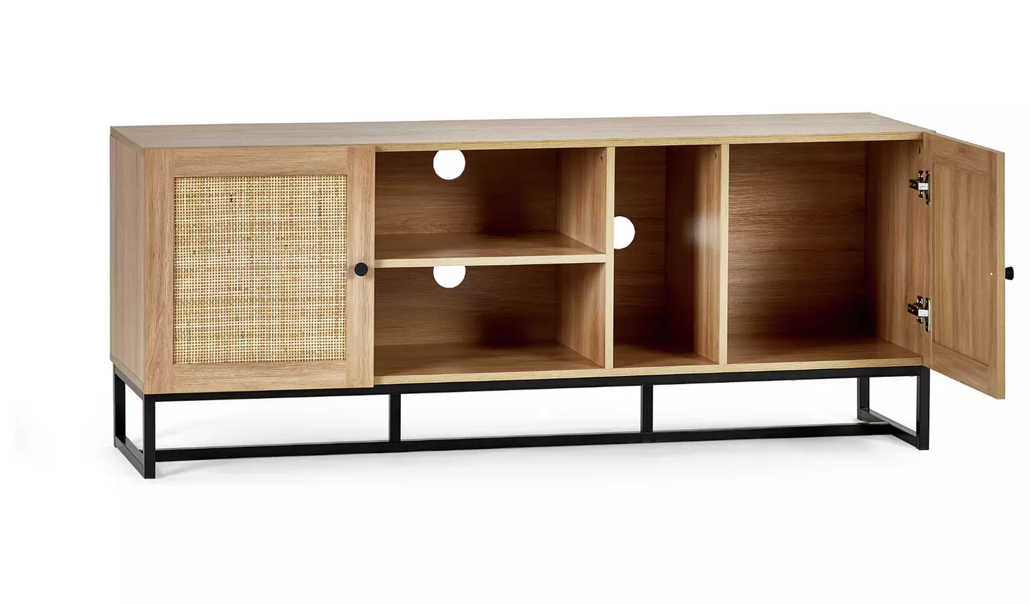 Julian Bowen Padstow 2 Door TV Unit - Natural