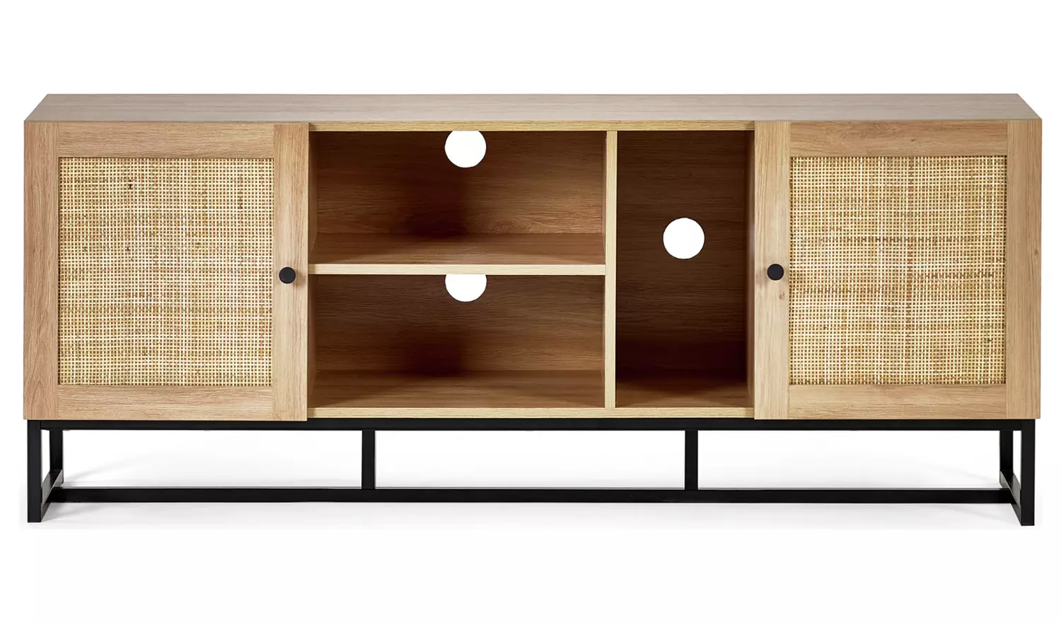 Julian Bowen Padstow 2 Door TV Unit - Natural