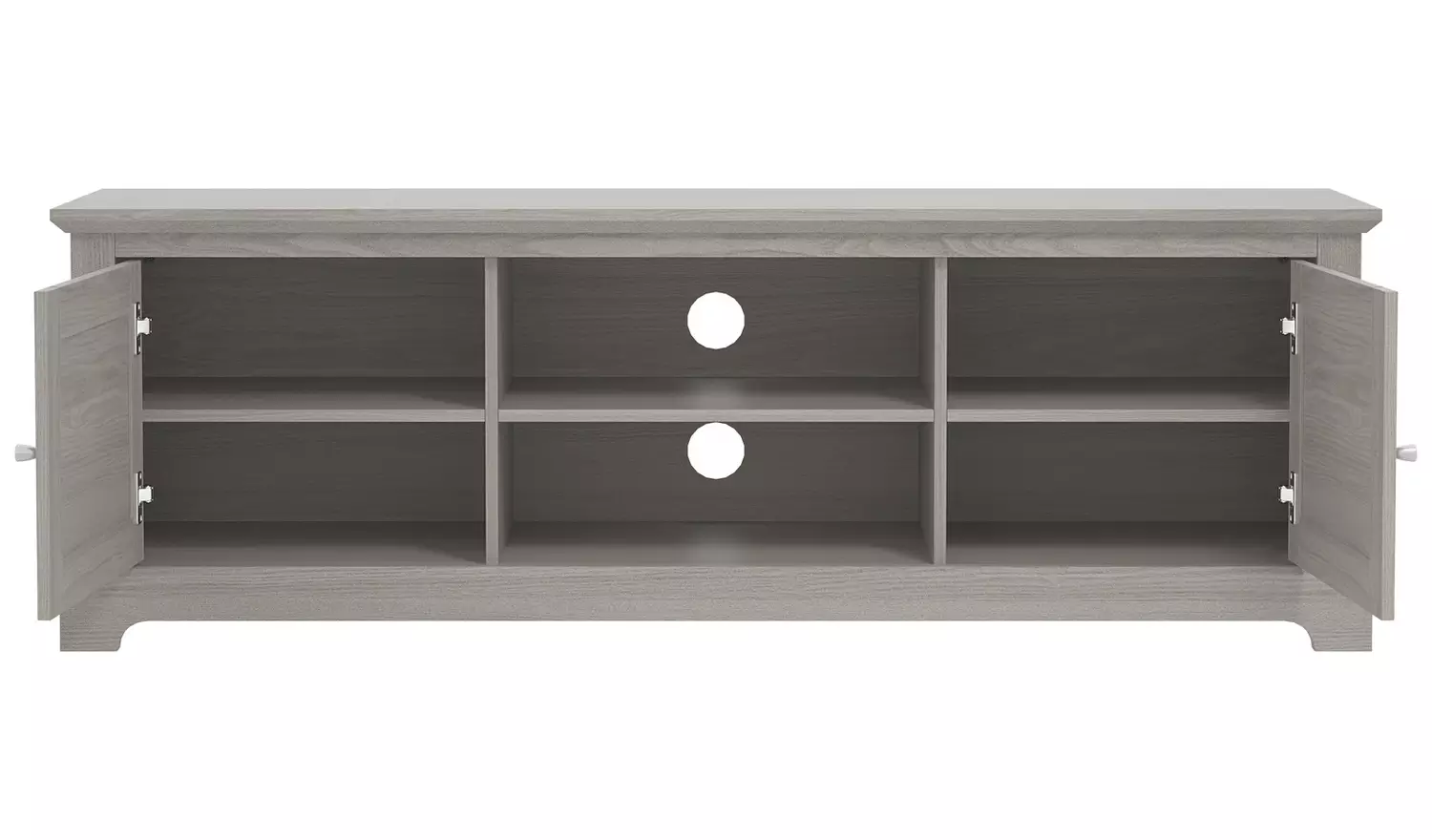 GFW Salcombe 2 Door TV Unit - Grey