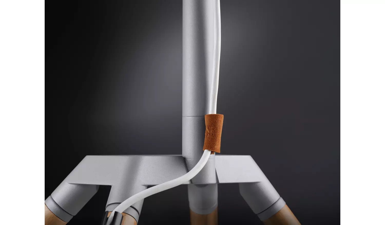 One For All WM7476 Up to 70 Inch TV Stand - Silver Grey