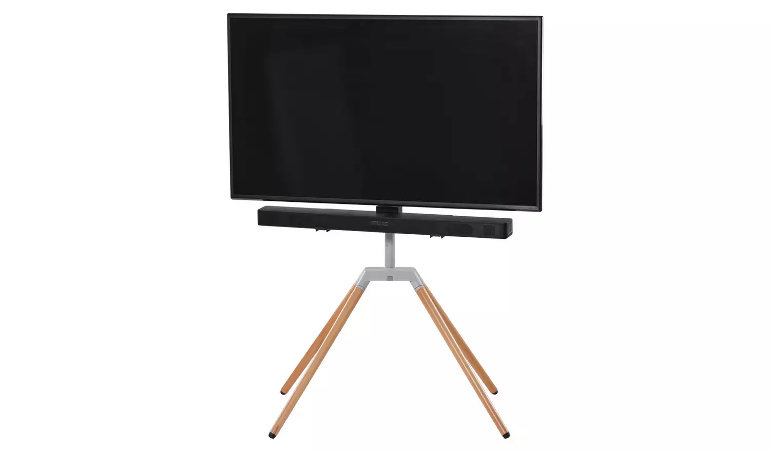 One For All WM7476 Up to 70 Inch TV Stand - Silver Grey