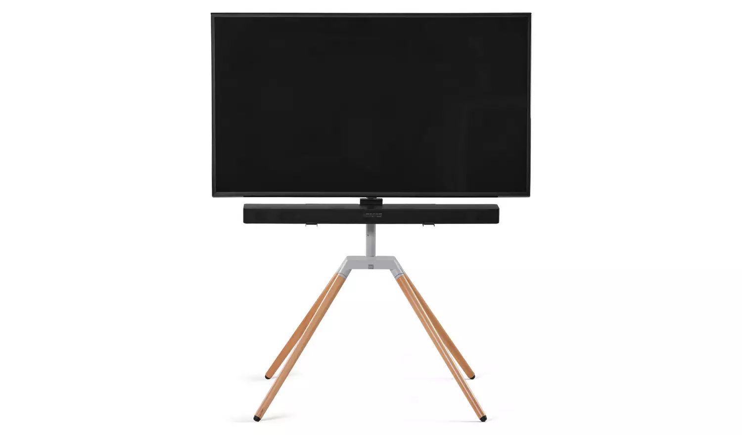 One For All WM7476 Up to 70 Inch TV Stand - Silver Grey