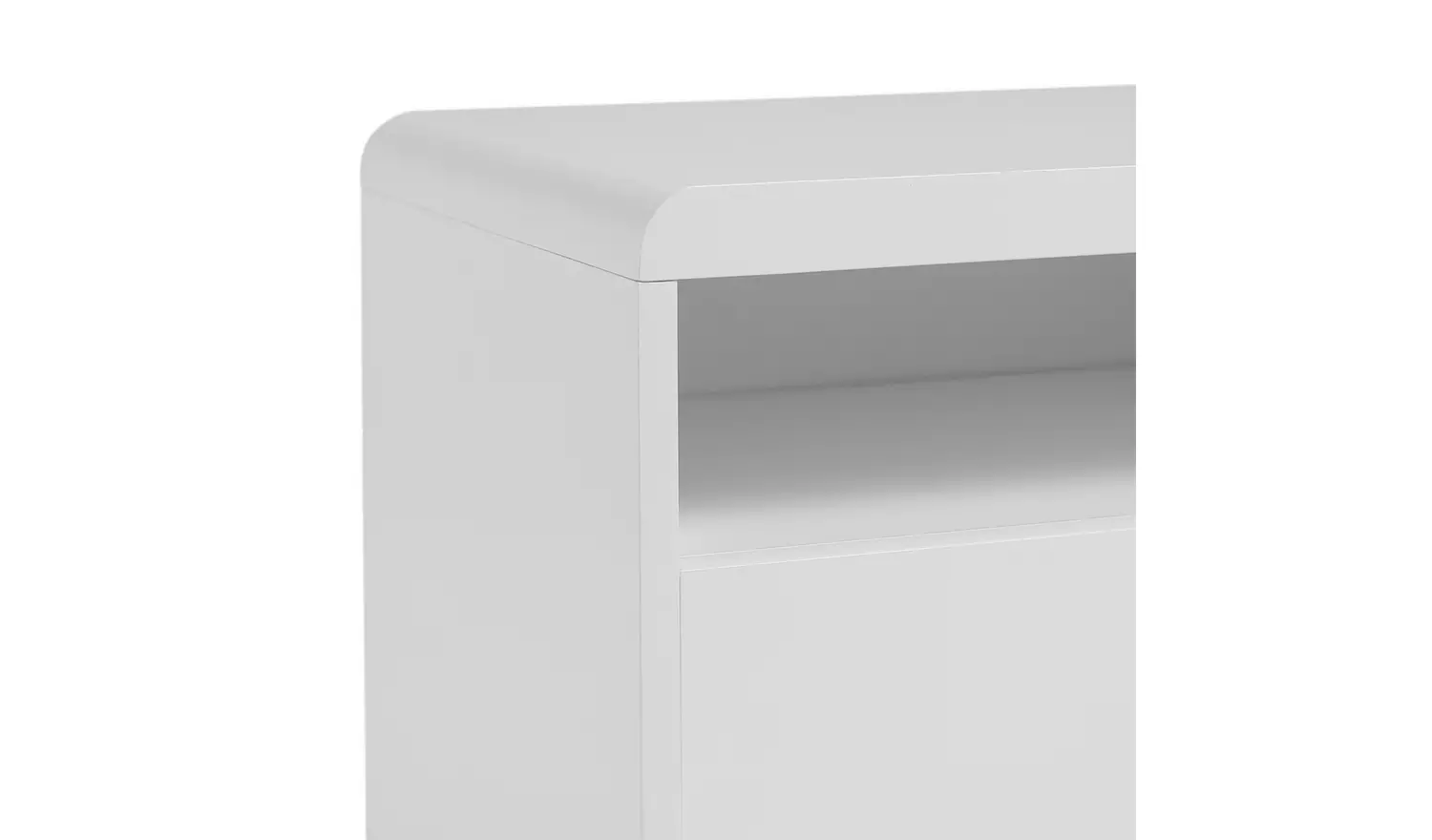 Argos Home Sleigh TV Unit - White Gloss