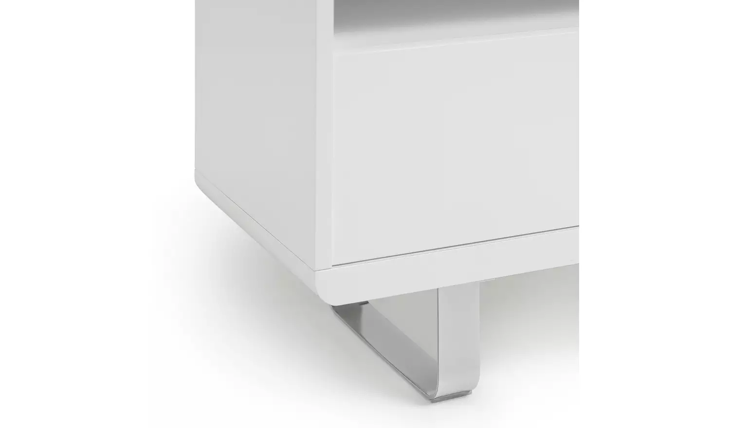 Argos Home Sleigh TV Unit - White Gloss