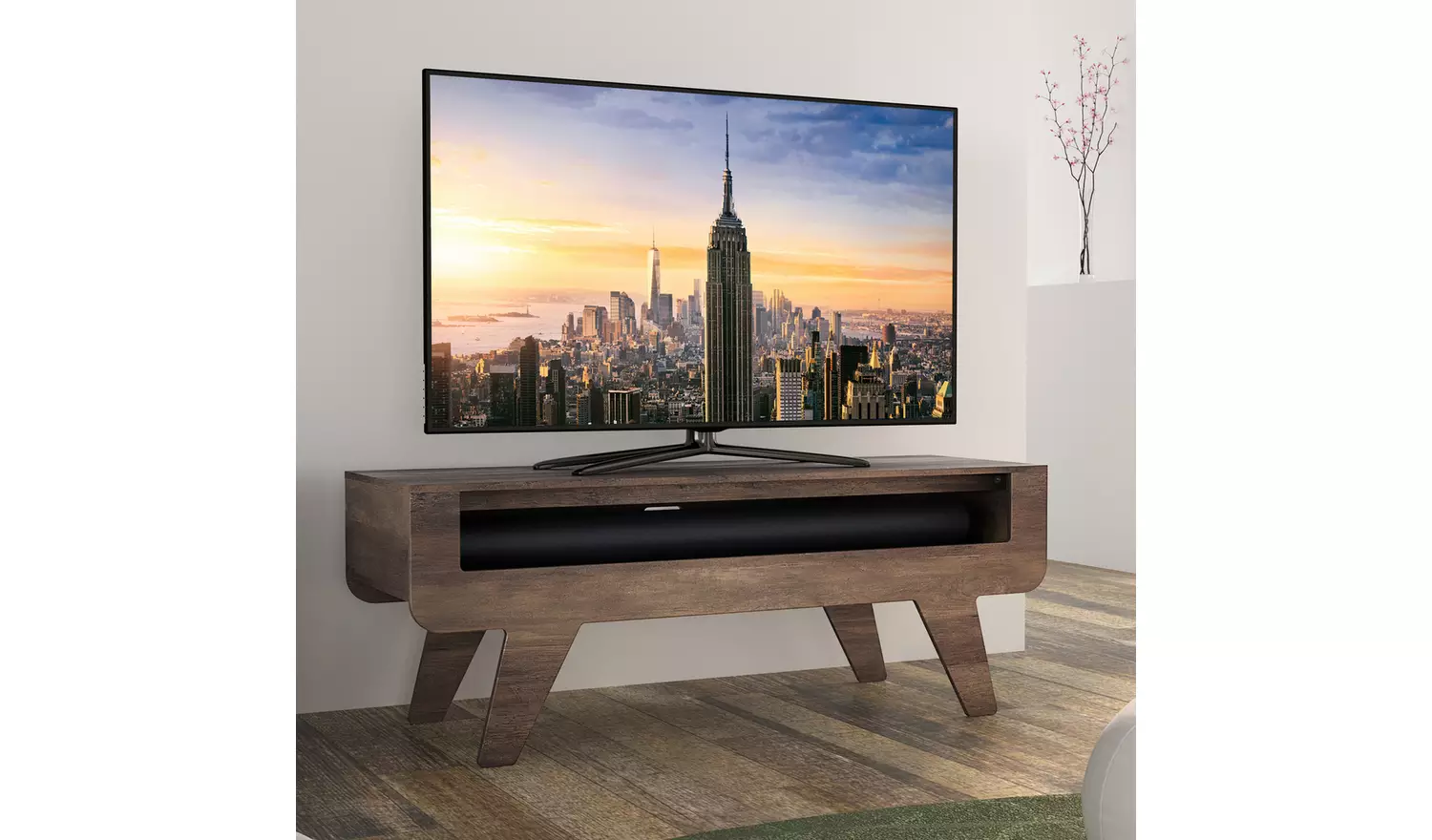 AVF Up To 60 Inch TV Stand - Dark Wood