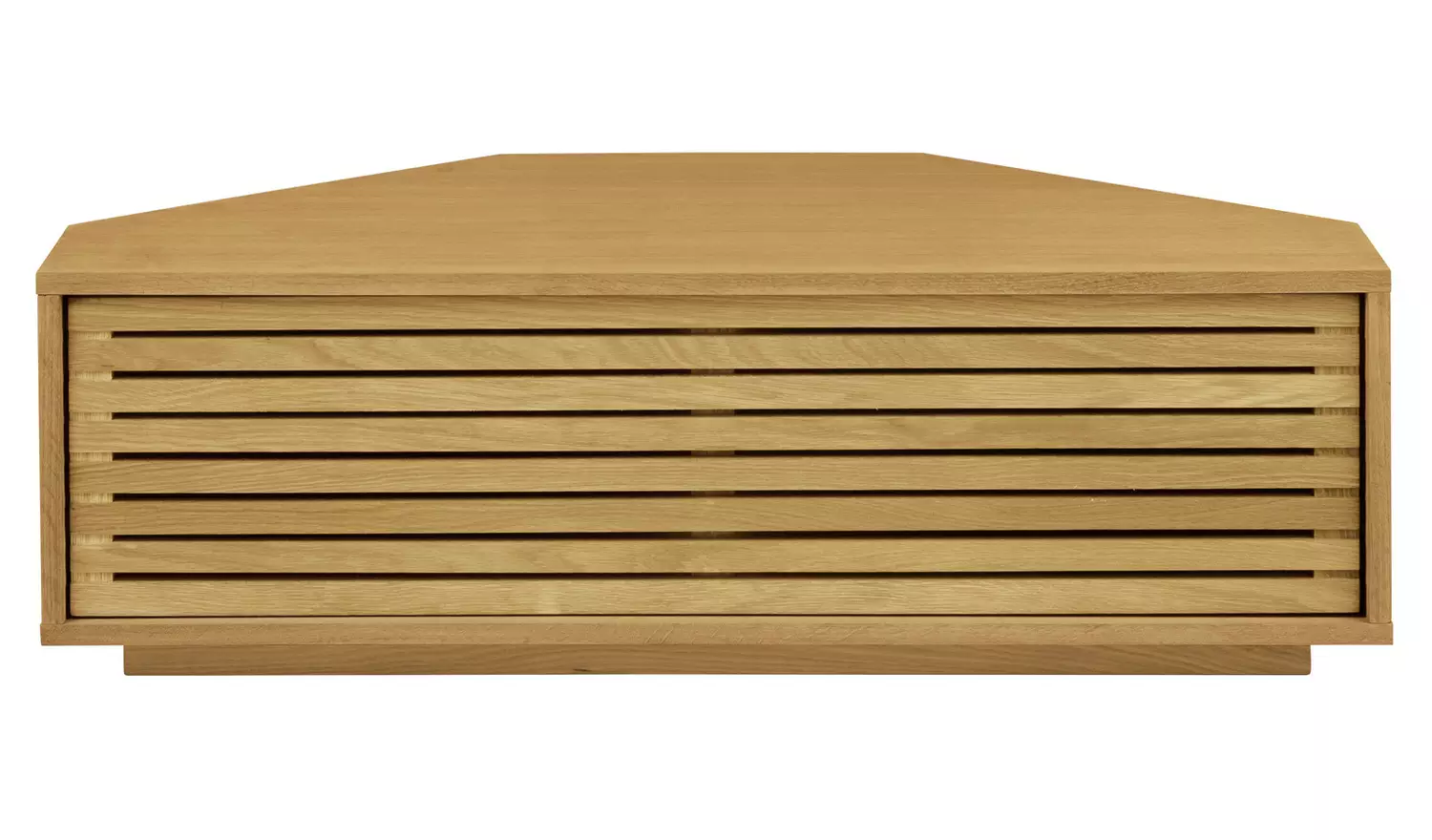 Habitat Max 1 Door Corner Oak TV Unit - Natural