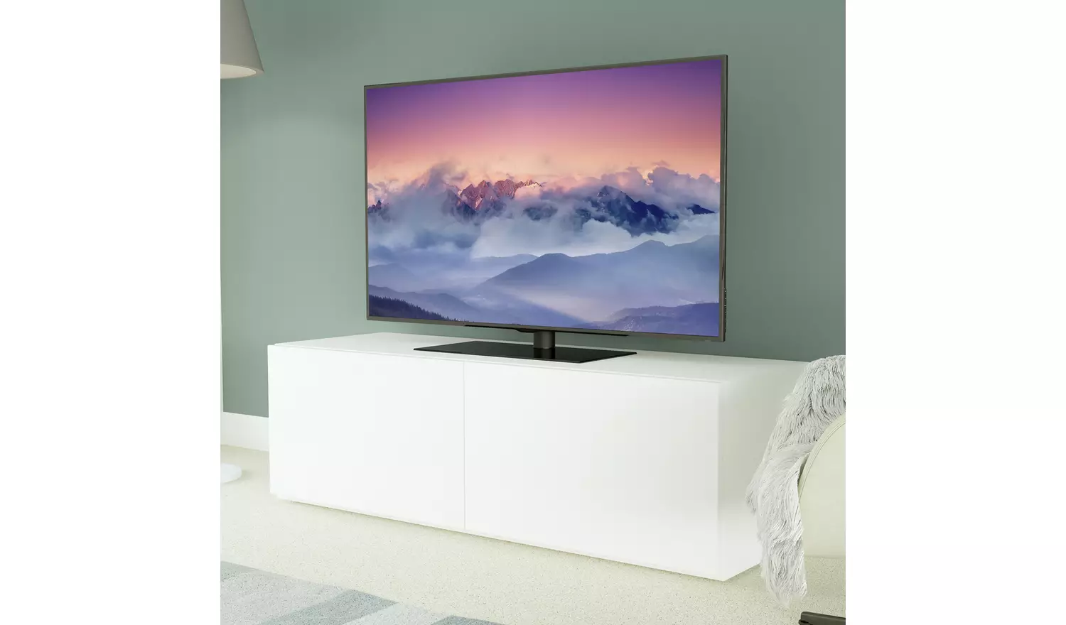 AVF Up To 77 Inch Tabletop Swivel TV Stand – Black