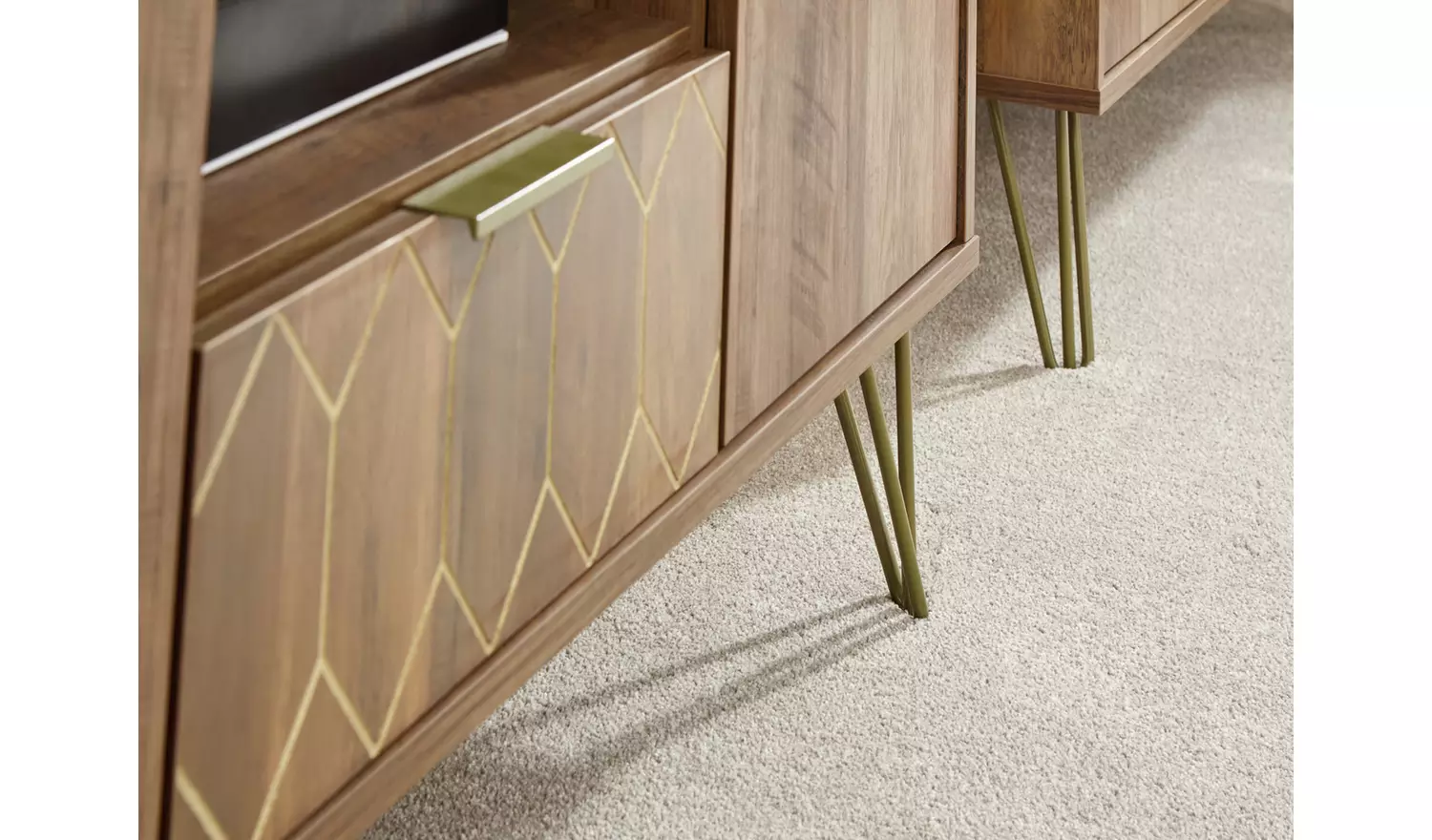 GFW Orleans 1 Drawer TV Unit - Mango Wood Effect