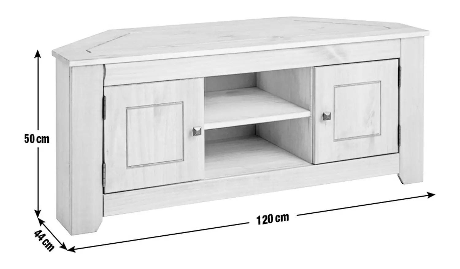 Argos Home Amersham Corner TV Unit - Dark Pine