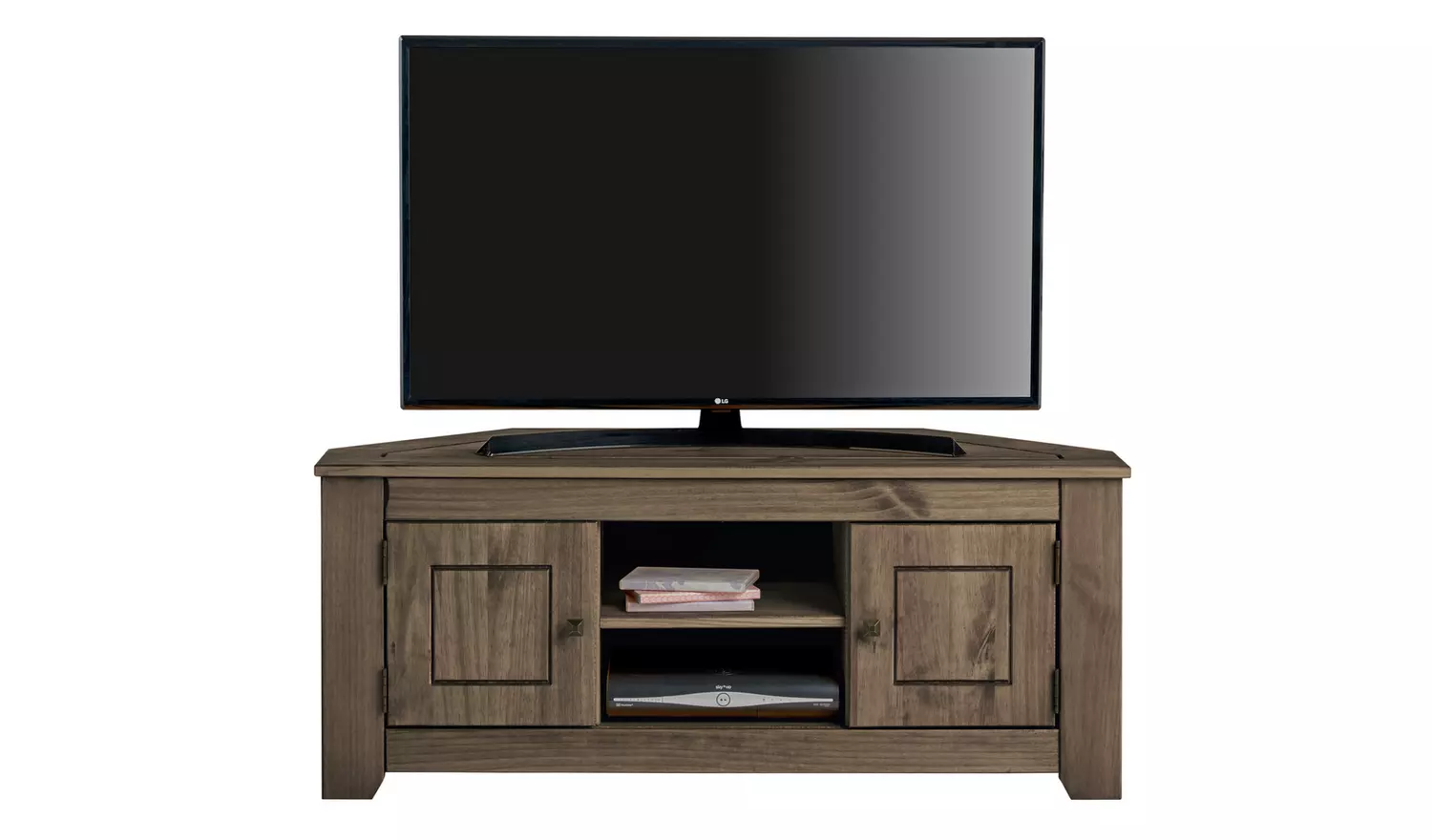 Argos Home Amersham Corner TV Unit - Dark Pine