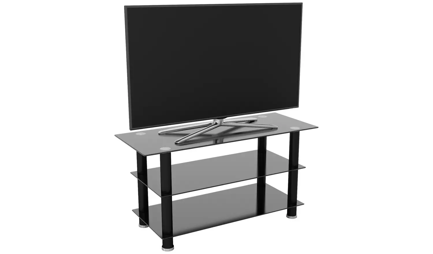 AVF Glass up to 50 Inch TV Stand - Black