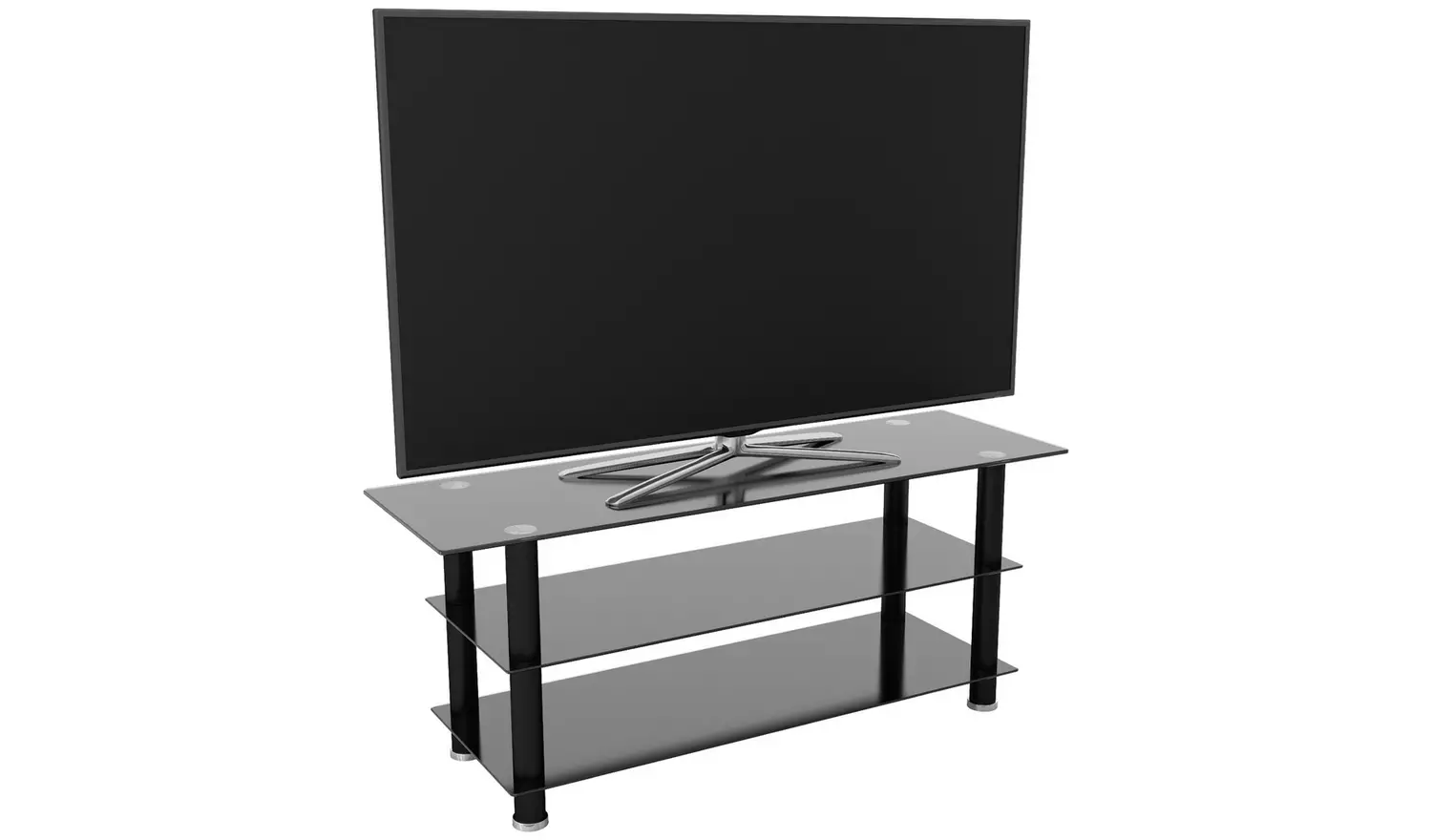 AVF Glass Up to 65 Inch TV Stand - Black