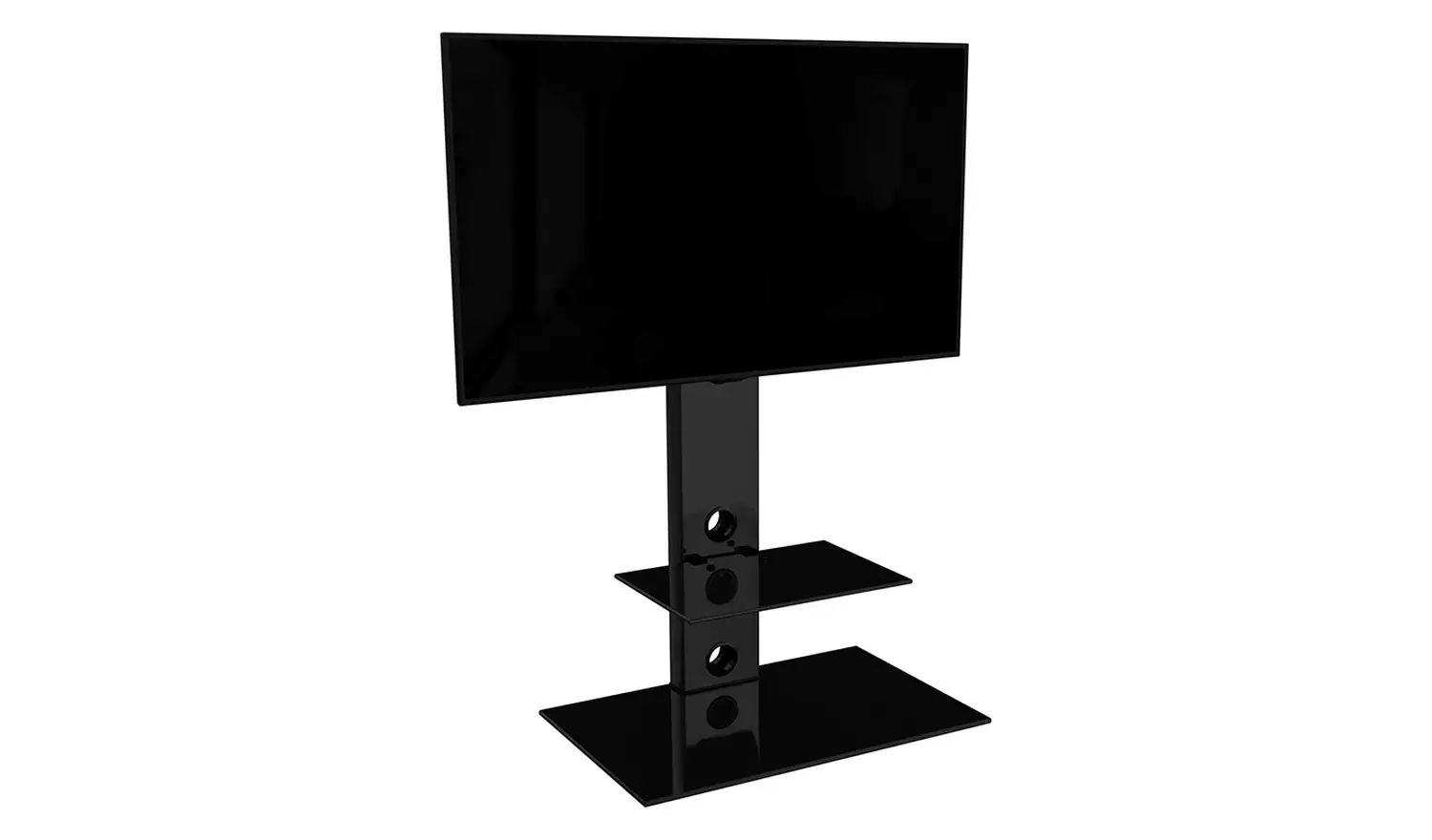 AVF Column Mount Up to 65 Inch TV Stand - Black