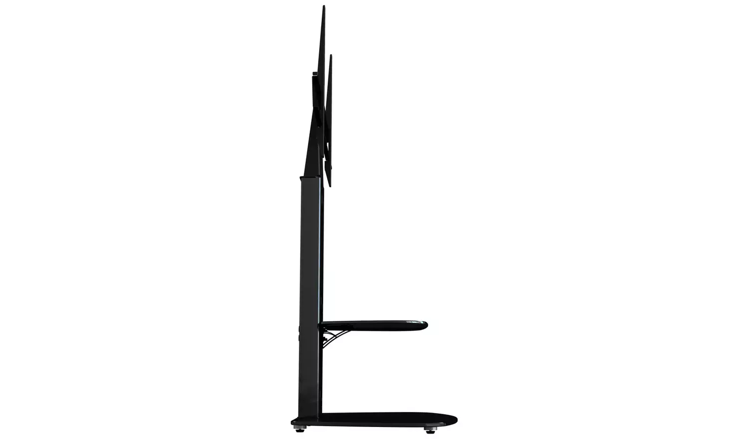 AVF Column Mount Up to 65 Inch TV Stand - Black