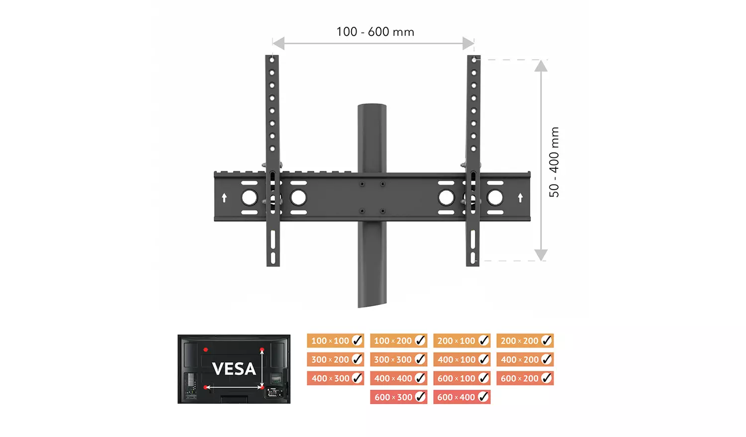 AVF Hoxton Tripod Up to 70 Inch TV Stand - Light Wood Effect