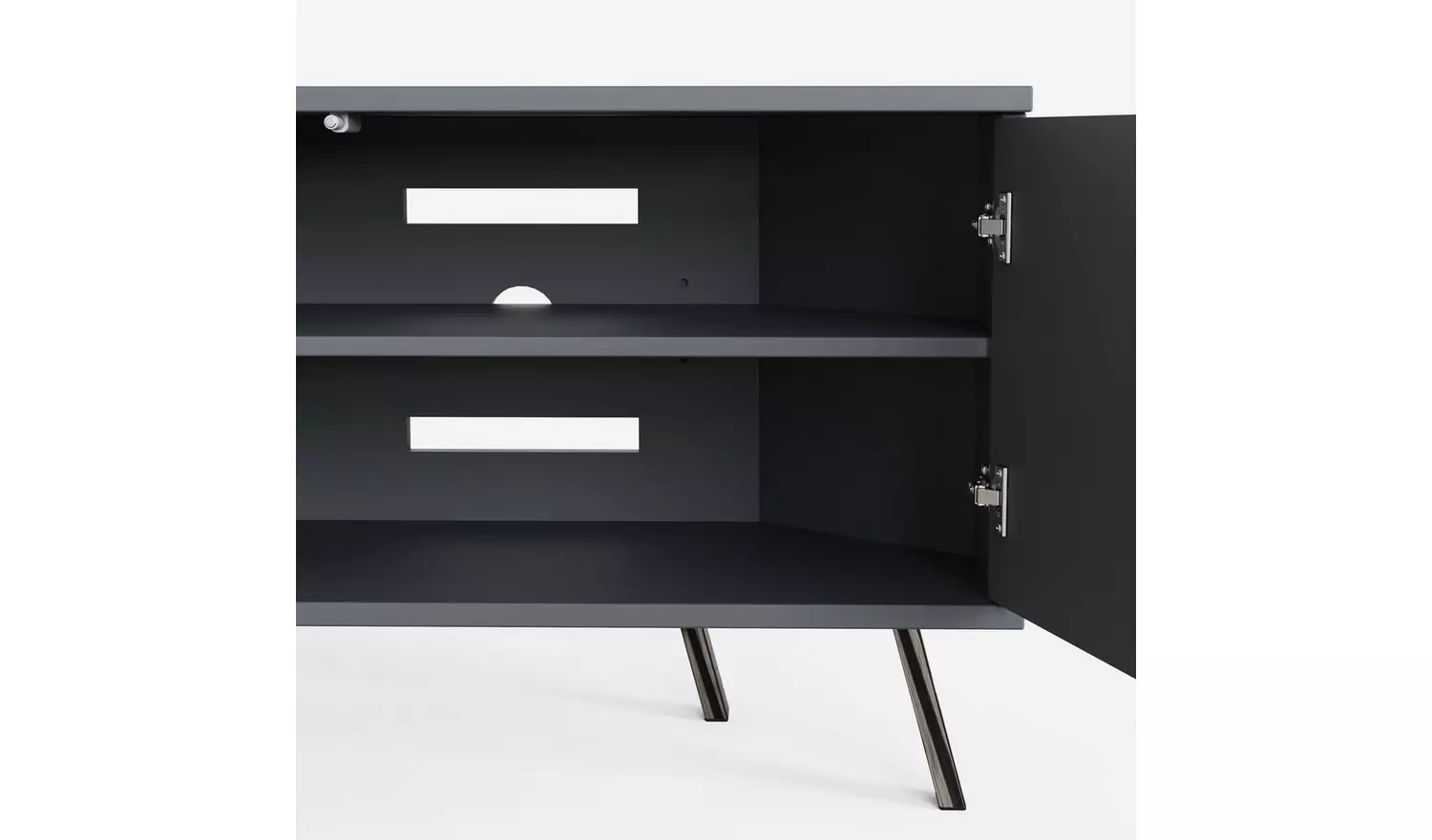 Frank Olsen Elevate 2 Door Corner TV Unit - Grey