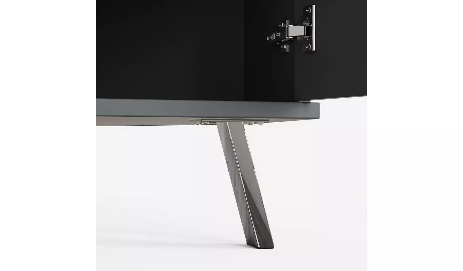 Frank Olsen Elevate 2 Door Corner TV Unit - Grey