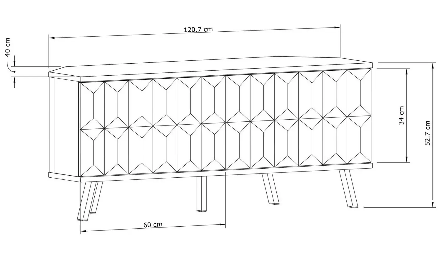 Frank Olsen Elevate 2 Door Corner TV Unit - White