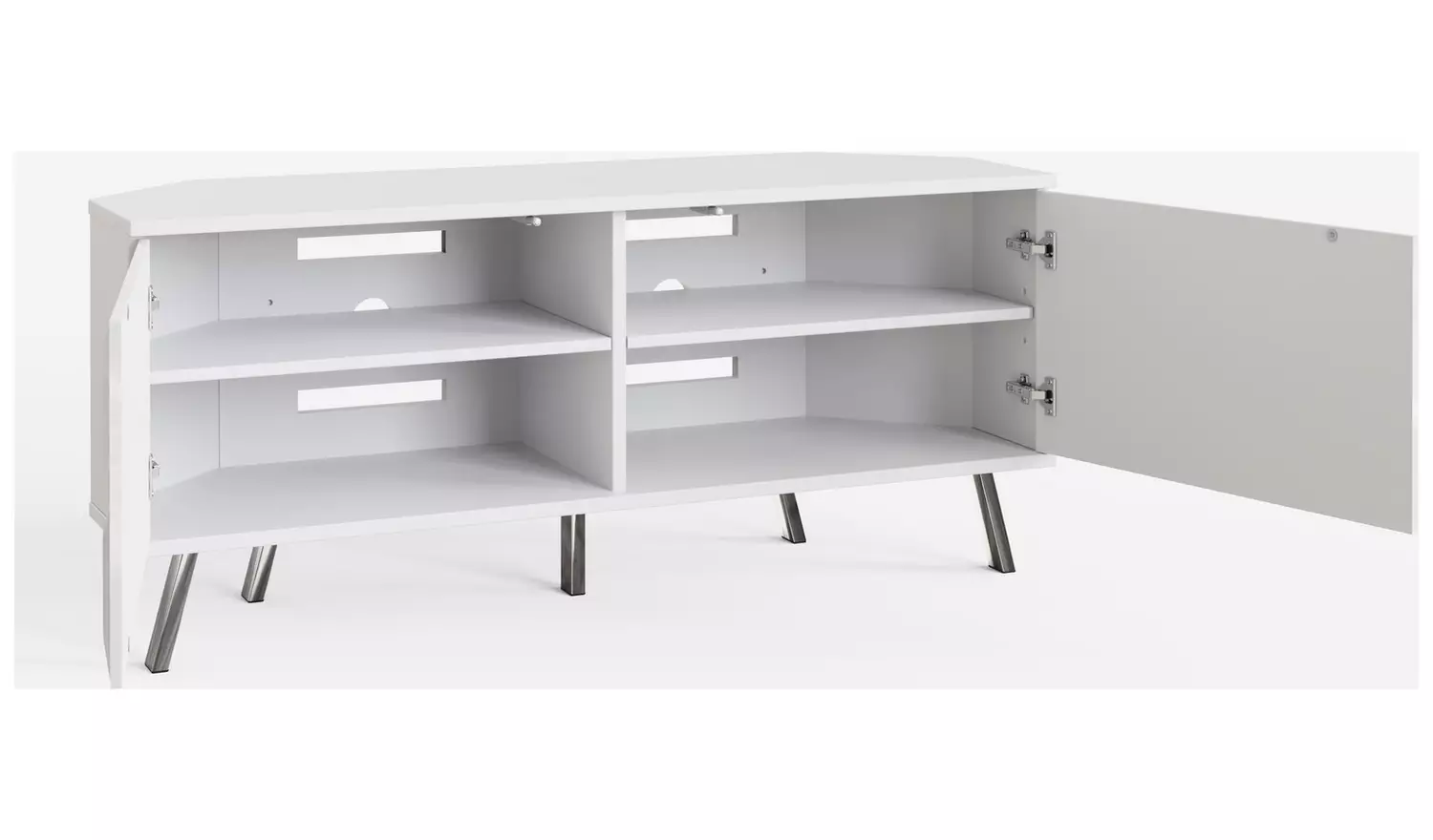 Frank Olsen Elevate 2 Door Corner TV Unit - White