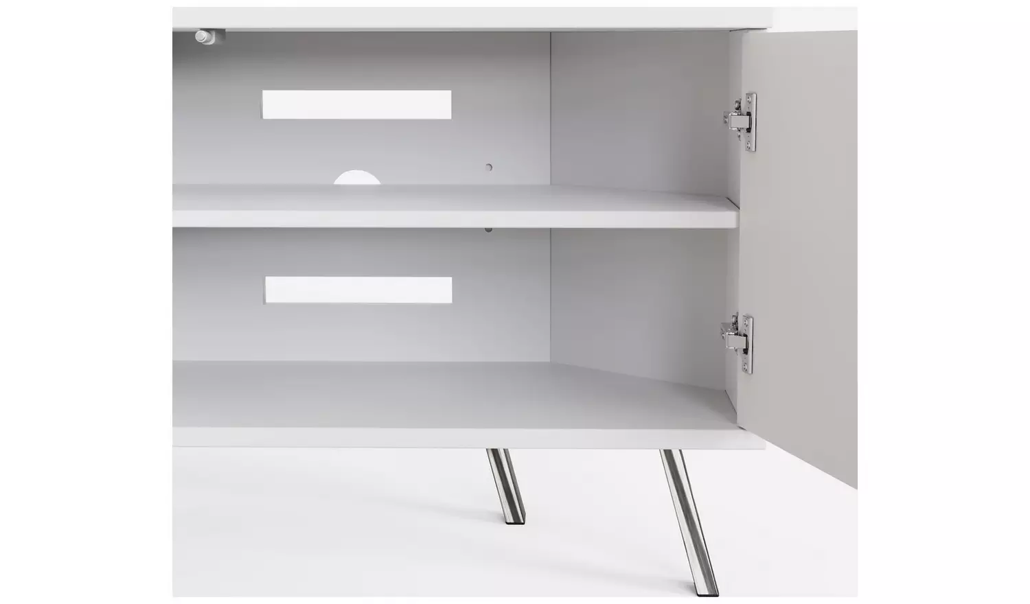 Frank Olsen Elevate 2 Door Corner TV Unit - White