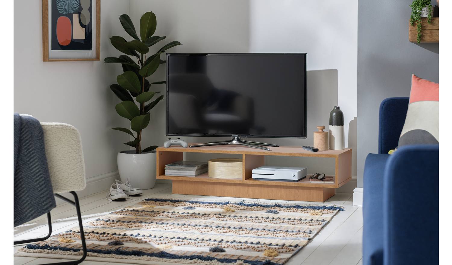 Argos Home Cubes Large TV Unit - Natural