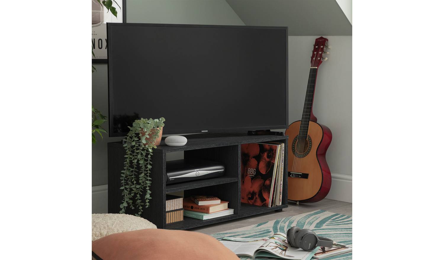 Argos Home Malibu TV Unit - Black