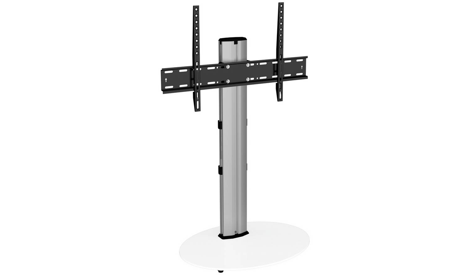 AVF Up to 55 Inch TV Stand - Silver And White