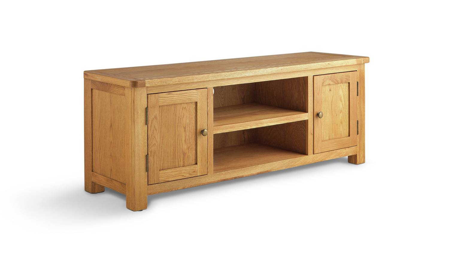 Argos Home Kent 2 Door Oak TV Unit - Natural