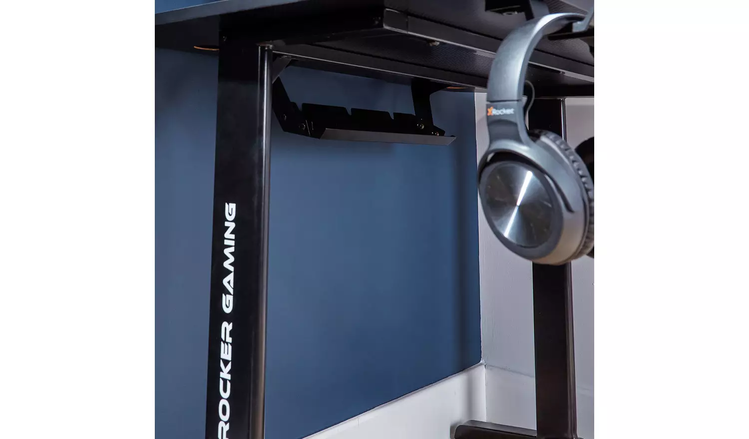 X Rocker Panther Gaming Desk - Black