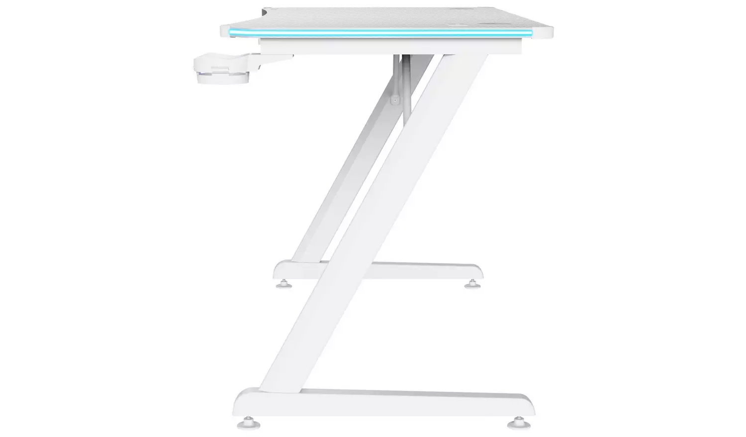 Trust GXT709 Luminus RGB Gaming Desk - White