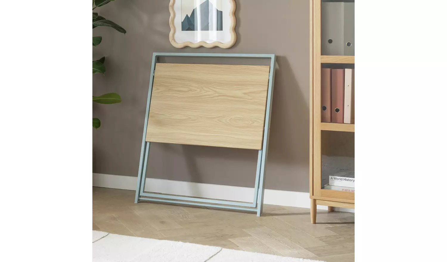 Habitat Compact Folding Office Desk - Grey