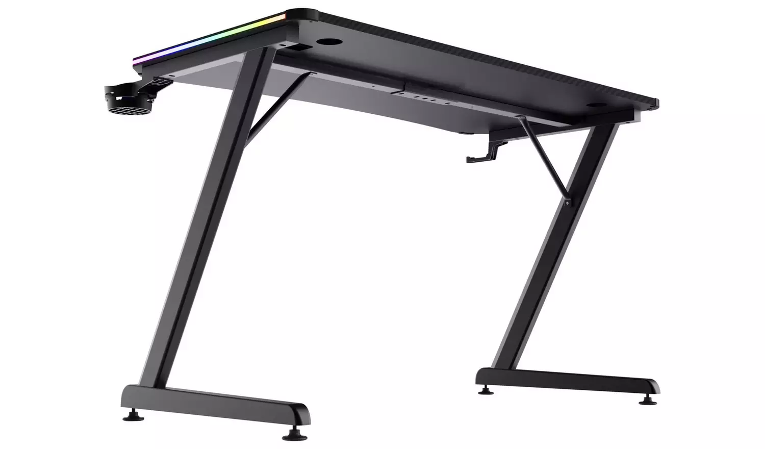 Trust GXT709 Luminus RGB Gaming Desk - Black