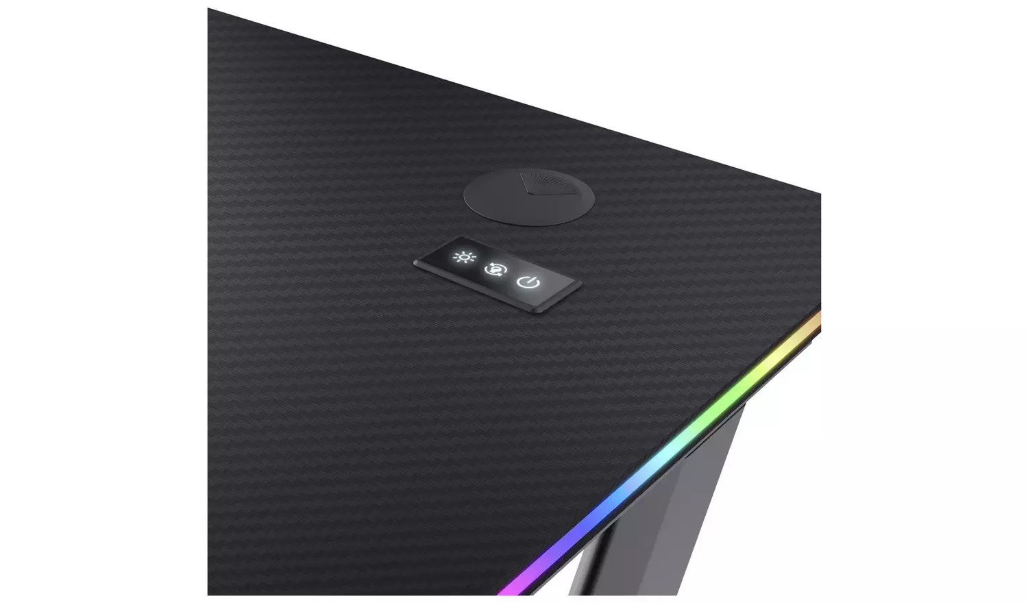 Trust GXT709 Luminus RGB Gaming Desk - Black