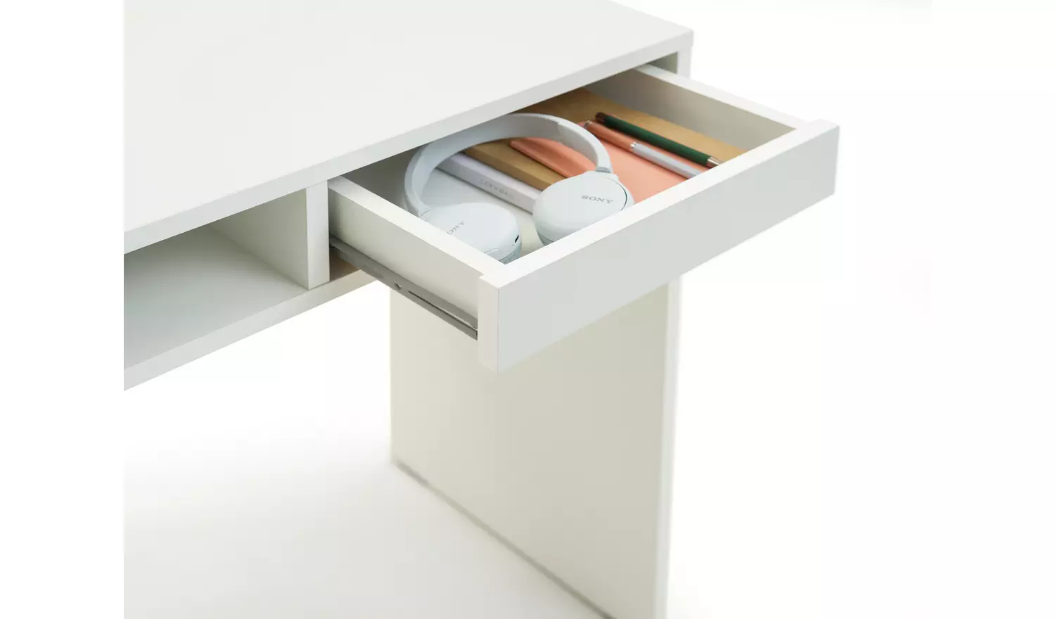 Argos Home Pepper 1 Drawer Desk - White