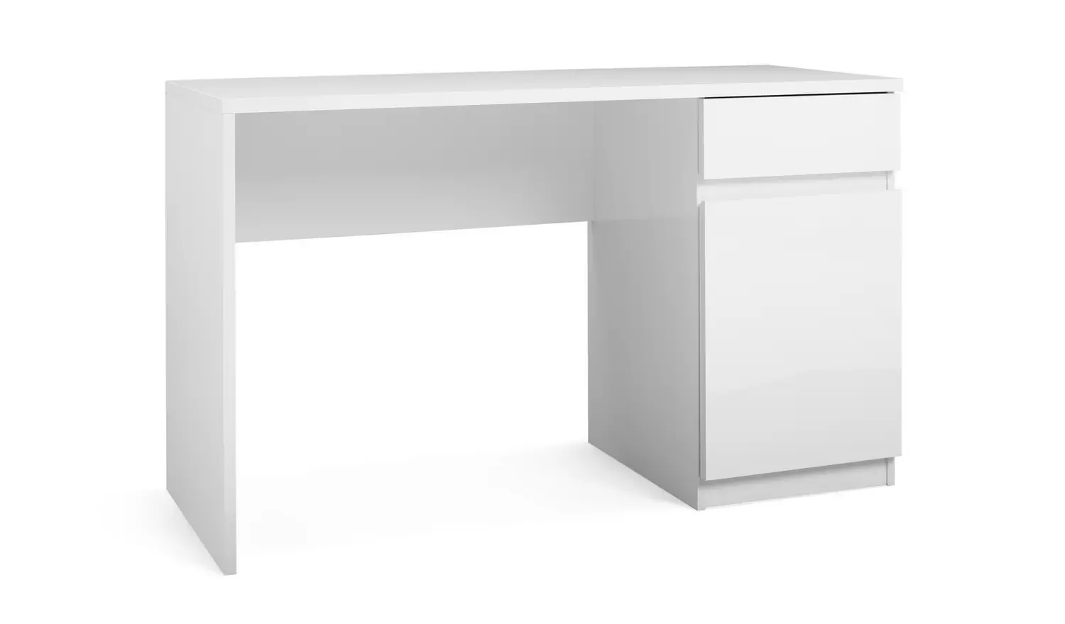 Argos Home Jenson 1 Drawer Office Desk - White Gloss
