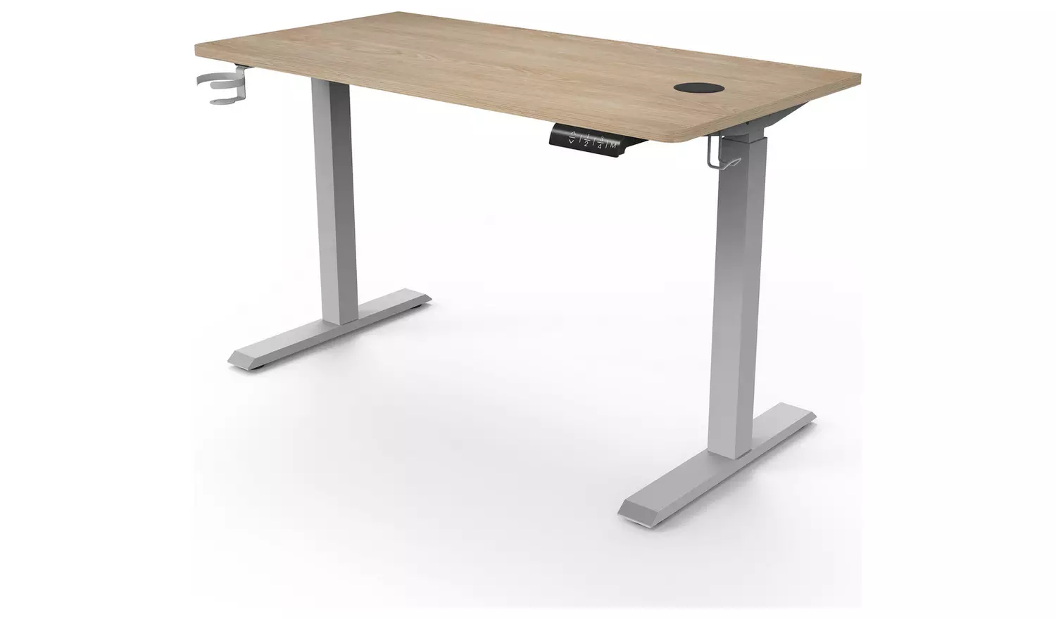 Koble Gino Height Adjustable Office Desk - Ash