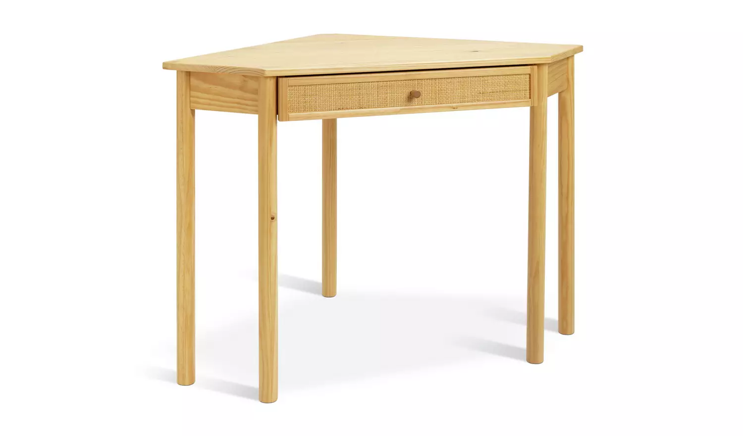 Habitat Simone 1 Drawer Corner Office Desk - Natural