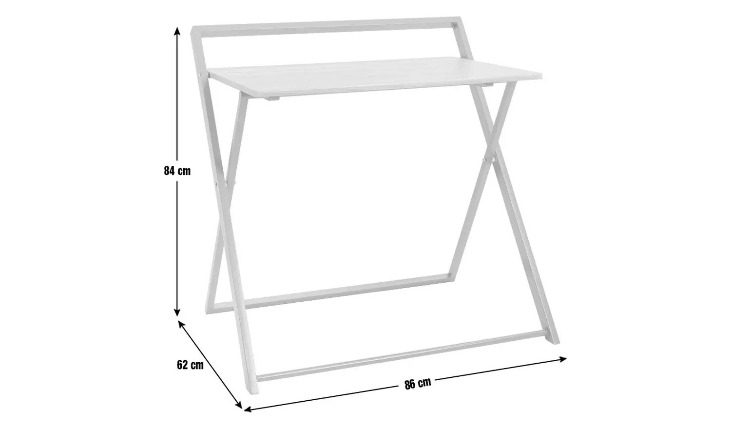 Habitat Compact Folding Office Desk - Red