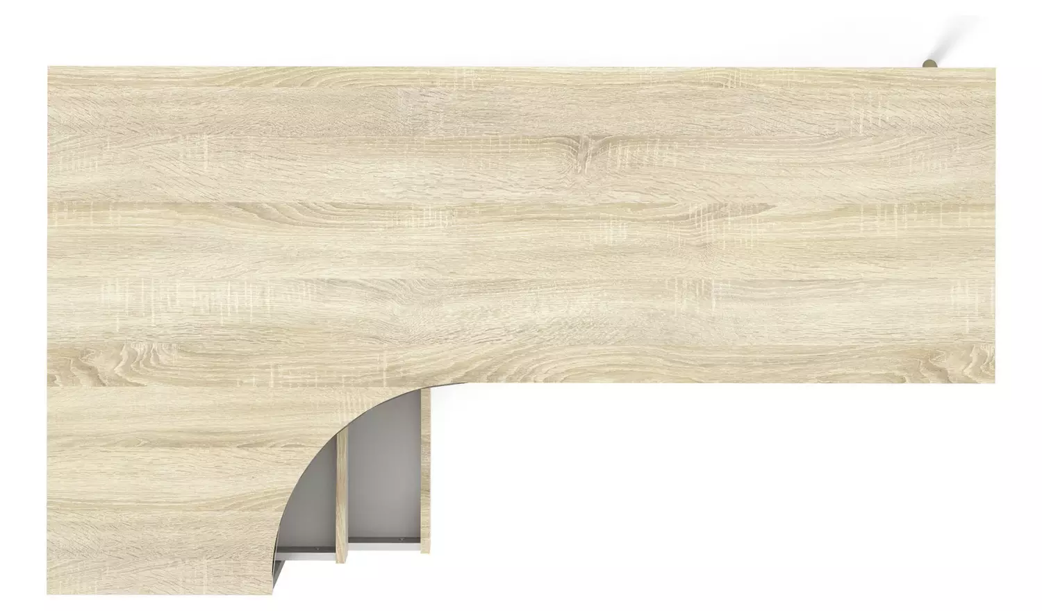 Tvilum Oslo 2 Drawer Office Desk - White & Oak