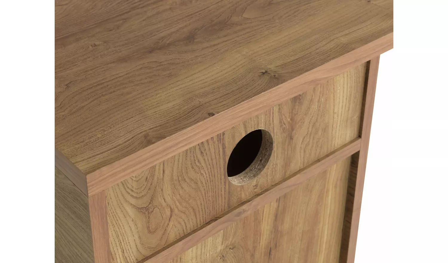 Habitat Nomad 2 Drawer Oak Desk - Natural