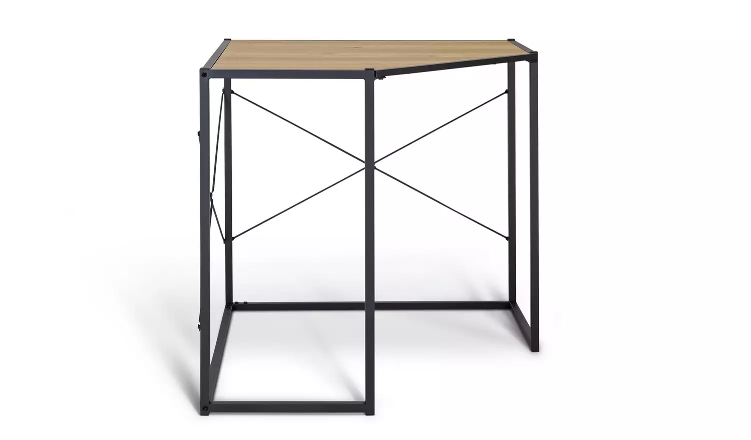 Argos Home Loft Living Corner Office Desk - Light Oak Effect