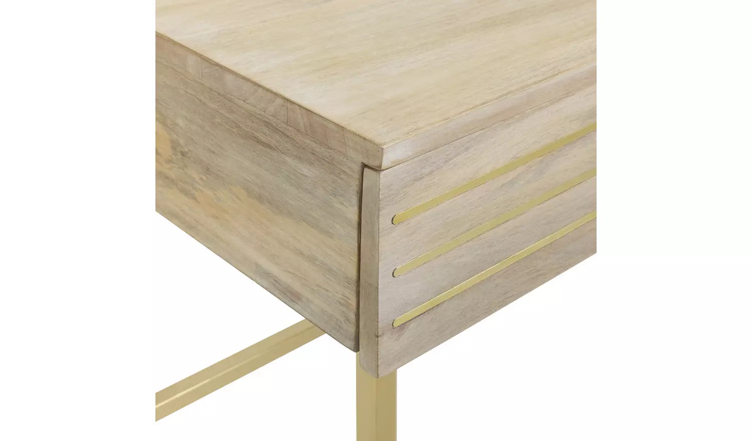 Habitat Samara 2 Drawer Office Desk - Light Wood