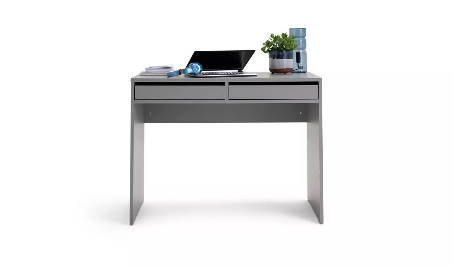 Argos Home Pepper 2 Drawer Desk - Grey