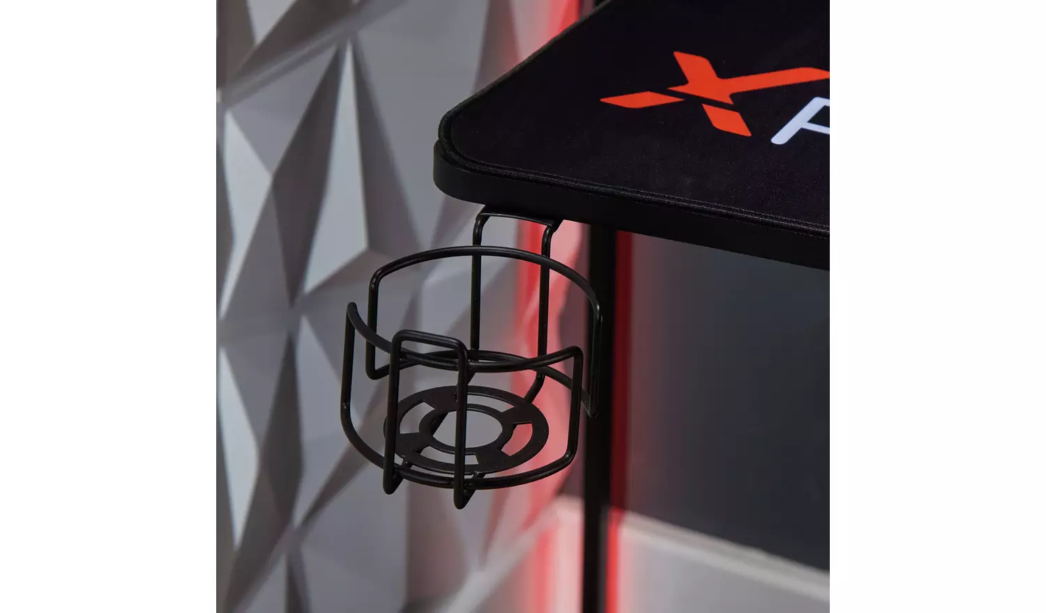 X-Rocker Cougar XL Height Adjustable Gaming Desk - Black