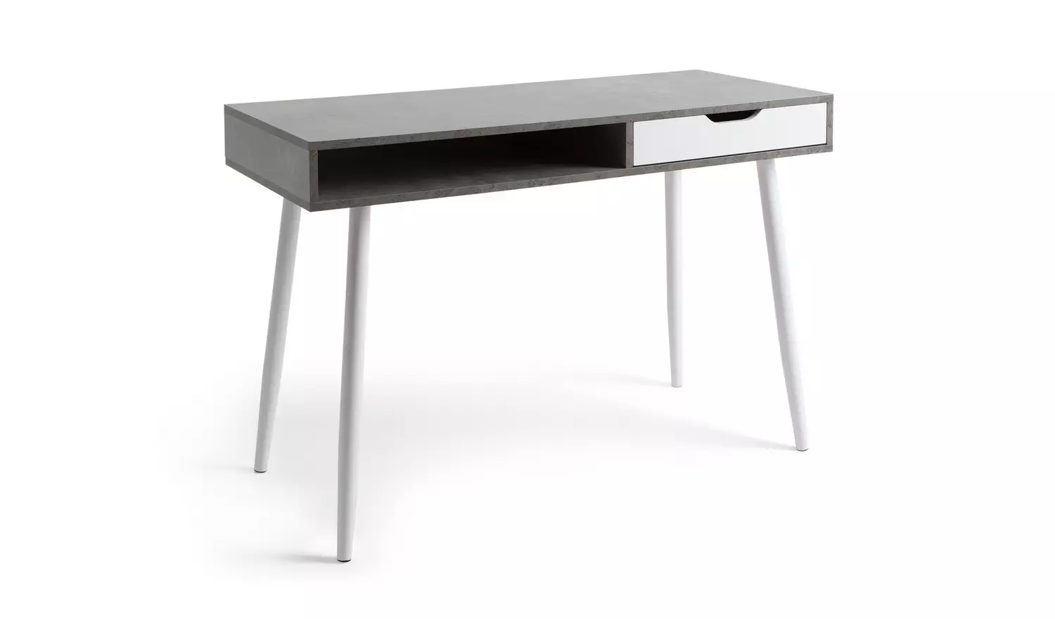 Habitat Concrete Style Office Desk - Grey